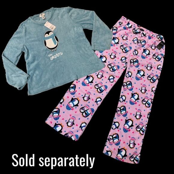 NWT INTECO intimates 3X plush fleece penguin long sleeve top - Picture 12 of 12